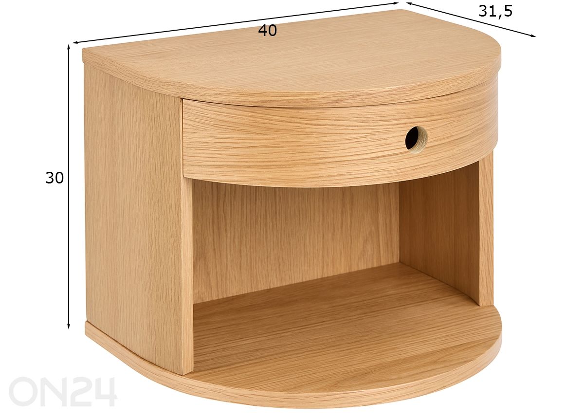 Yöpöytä Paron kuvasuurennos mitat