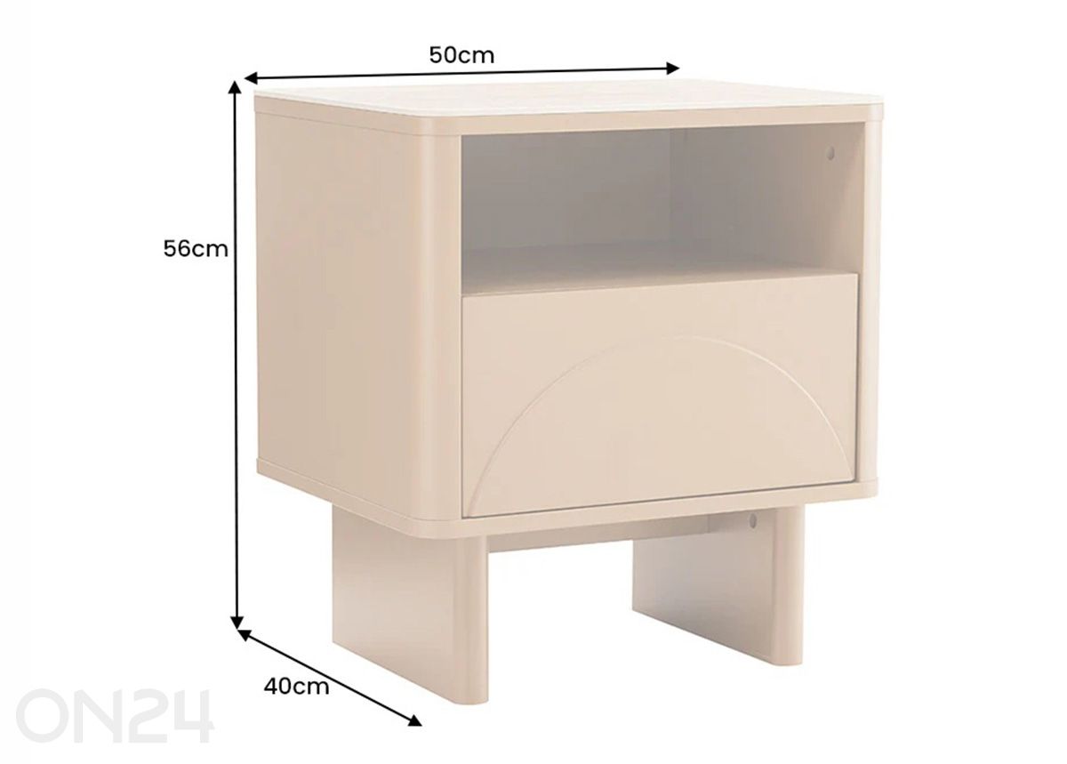 Yöpöytä Savoy kuvasuurennos mitat