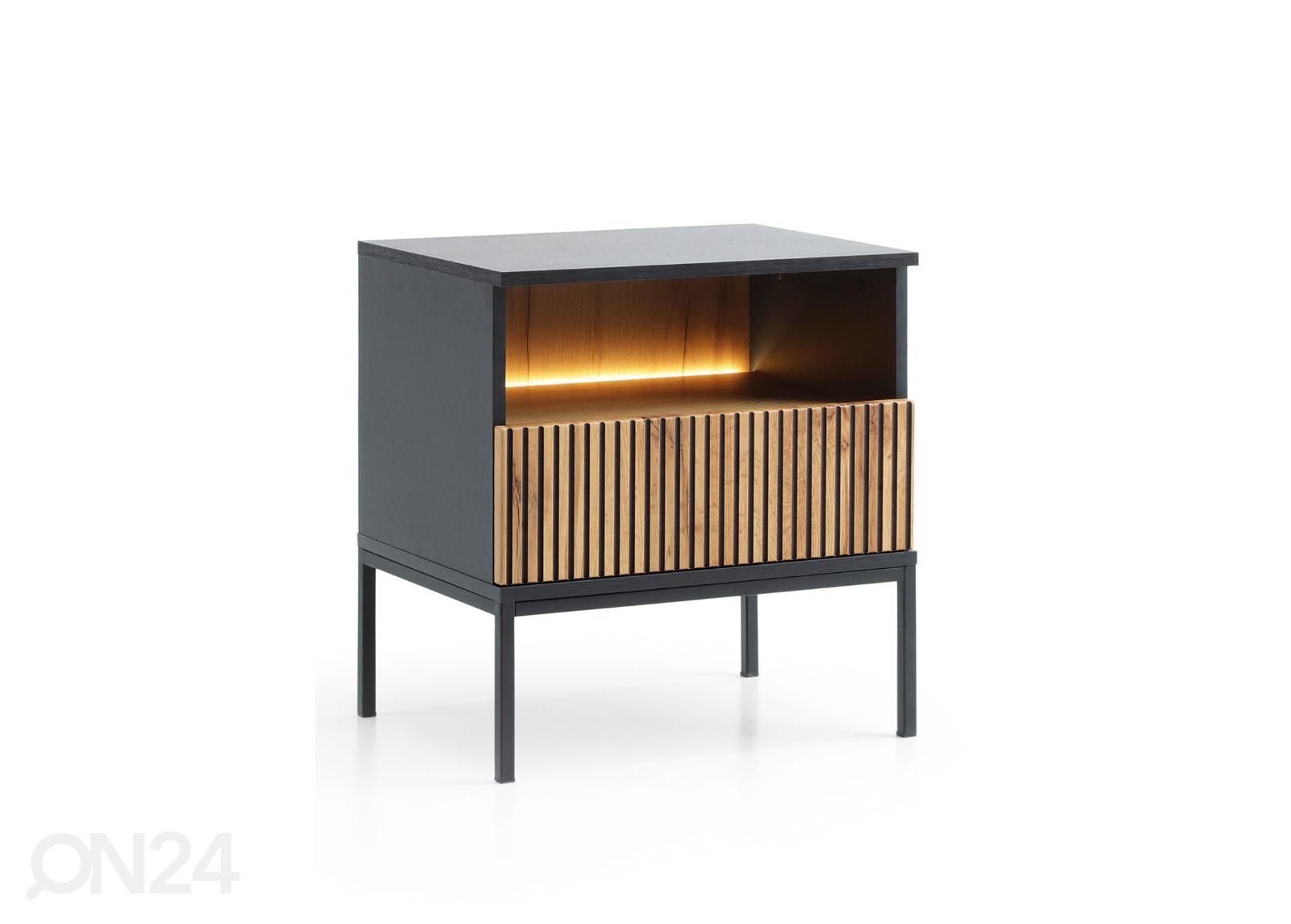 Yöpöytä Senato 54 cm + LED kuvasuurennos