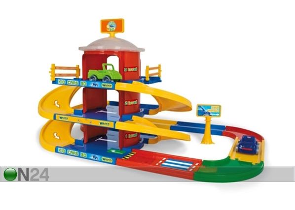 3-kerroksinen autotalli KID CARS 3D