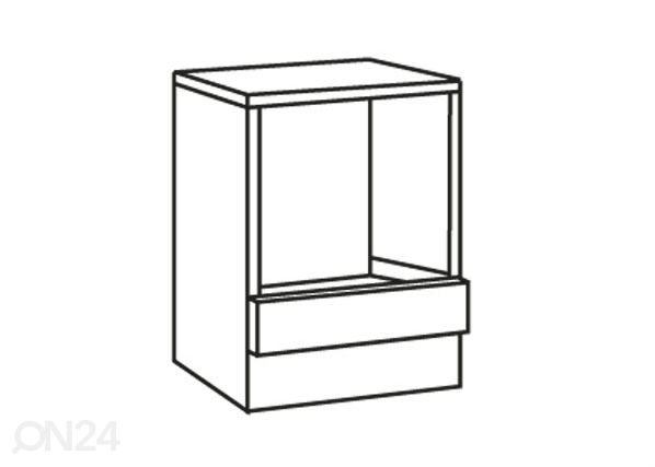 Alakaappi KLASSIK 60 intergoitavalle uunille