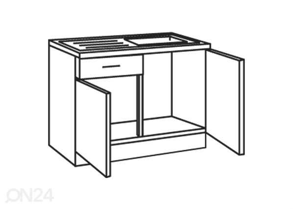 Allaskaappi Klassik 60