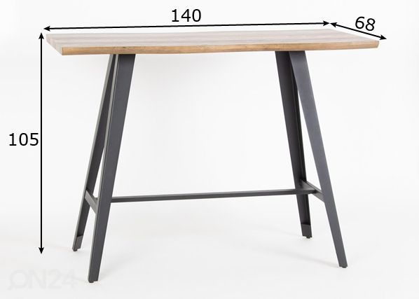 Baaripöytä 140x68 cm