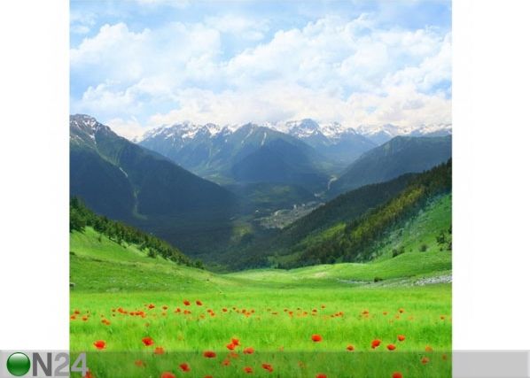 Fleece-kuvatapetti ALPINE MEADOW