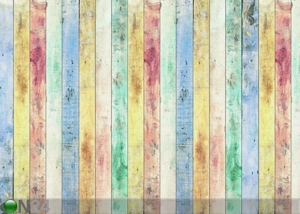 Fleece-kuvatapetti BOARDS 360x270 cm