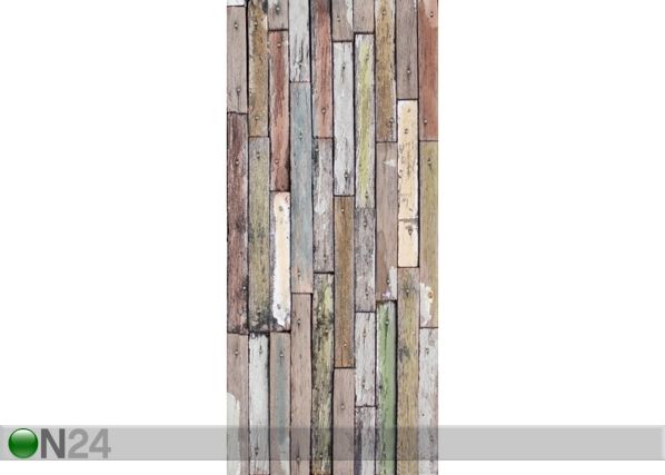 Fleece kuvatapetti BOARDS 90x202 cm