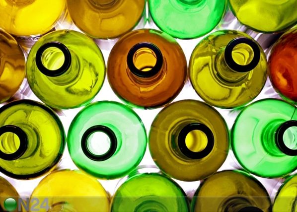 Fleece-kuvatapetti BOTTLES 360x270 cm