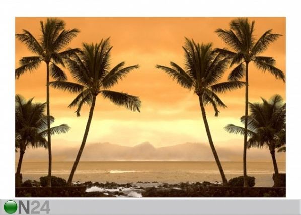Fleece-kuvatapetti CARIBBEAN SUNSET I