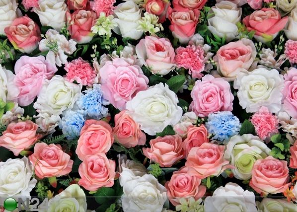 Fleece-kuvatapetti COLORFUL FLOWERS 360x270 cm