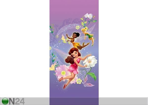 Fleece kuvatapetti DISNEY FAIRIES 90x202 cm