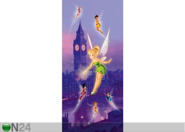 Fleece kuvatapetti DISNEY FAIRIES IN LONDON 90x202 cm