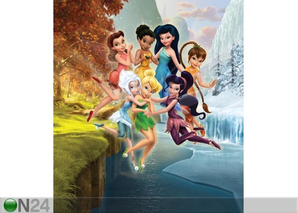 Fleece kuvatapetti DISNEY FAIRIS PLAYING 180x202 cm