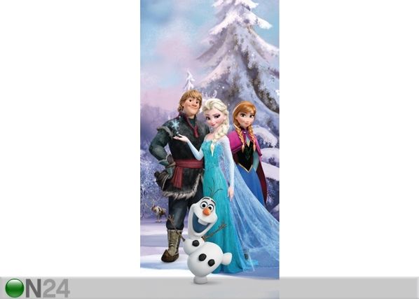 Fleece kuvatapetti DISNEY ICE KINGDOM 90x202 cm