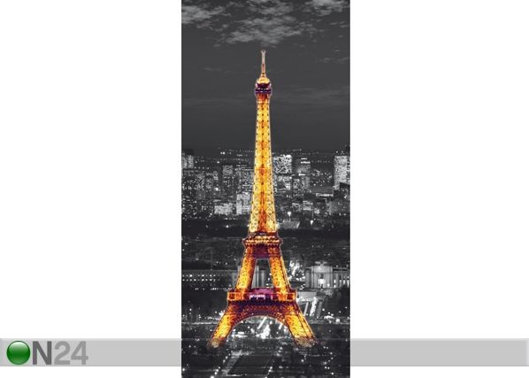 Fleece kuvatapetti EIFFEL TOWER AT NIGHT 90x202 cm