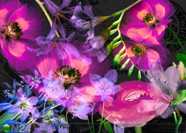 Fleece-kuvatapetti FLOWER 360x270 cm