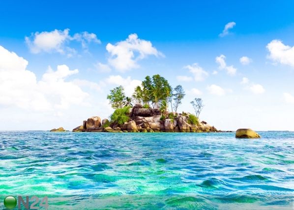 Fleece kuvatapetti ISLAND IN THE SEA 360x270 cm