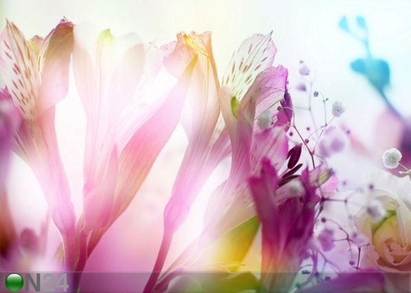 Fleece-kuvatapetti LIGHT FLOWERS 360x270 cm