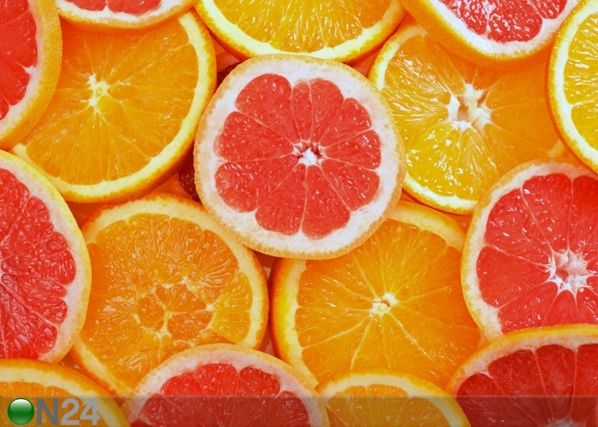 Fleece-kuvatapetti ORANGES 360x270 cm