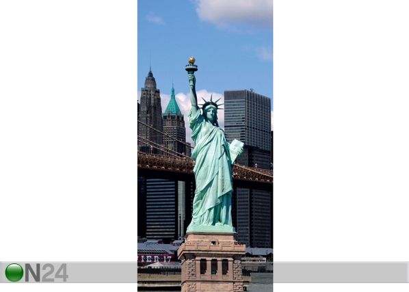Fleece kuvatapetti STATUE OF LIBERTY 90x202 cm