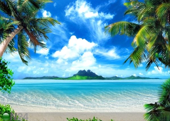 Fleece kuvatapetti TROPICAL BEACH 360x270 cm