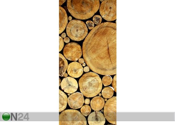 Fleece kuvatapetti WOOD 90x202 cm