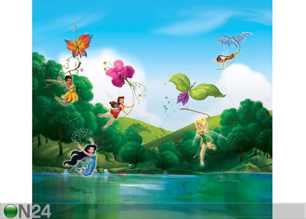 Fotoverho DISNEY FAIRIES WITH RAINBOW 180x160 cm