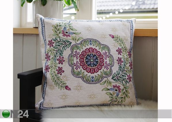 Gobeliinikankainen koristetyyny Var 45x45 cm