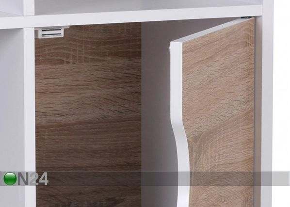 Hylly 60x120 cm, valkoinen/sonoma tammi