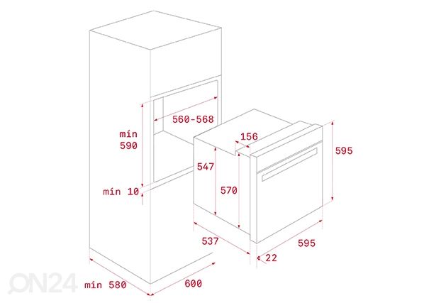 Integroitava uuni Teka Urban Colors