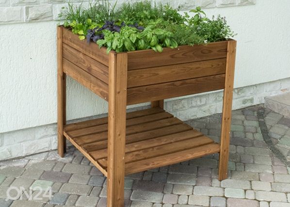 Istutuslaatikko jaloilla 80x80 cm 4 lokeroa