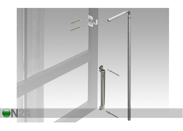 Kääntöportti ohuemmalla metallipuolalla 400x130 cm