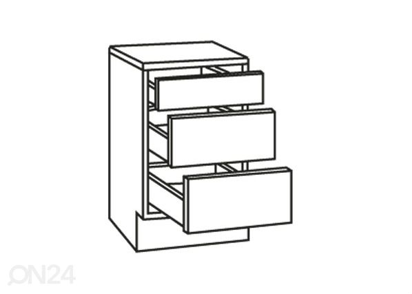 Keittiön alakaappi Lagos 50 cm