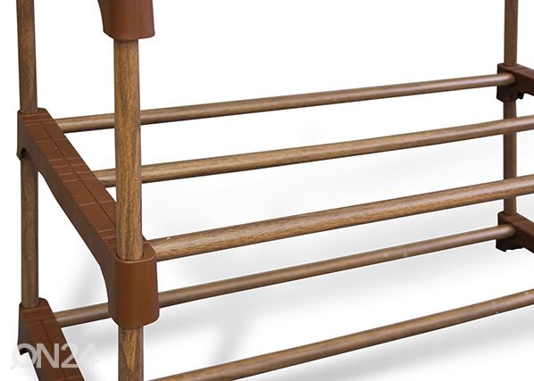 Kenkähylly, ruskea/pähkinä