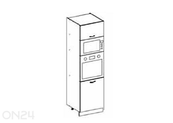 Korkea keittiön kaappi integroitavalle uunille 60x213,7 cm