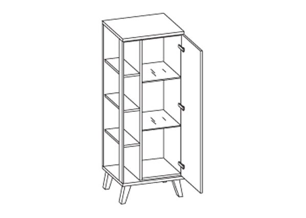 Korkea kylpyhuoneen kaappi 923