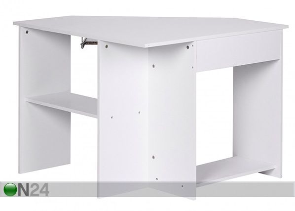 Kulmatyöpöytä Roman, valkoinen
