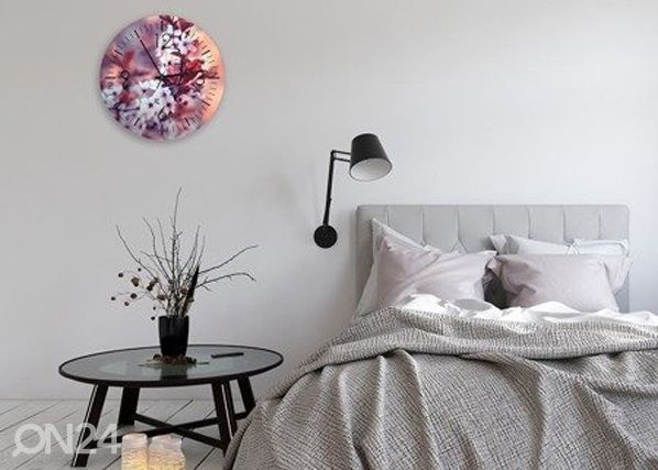 Kuvallinen seinäkello Cherry