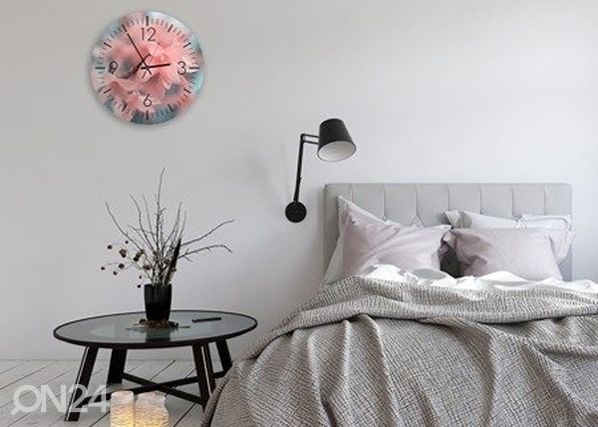 Kuvallinen seinäkello Pink time