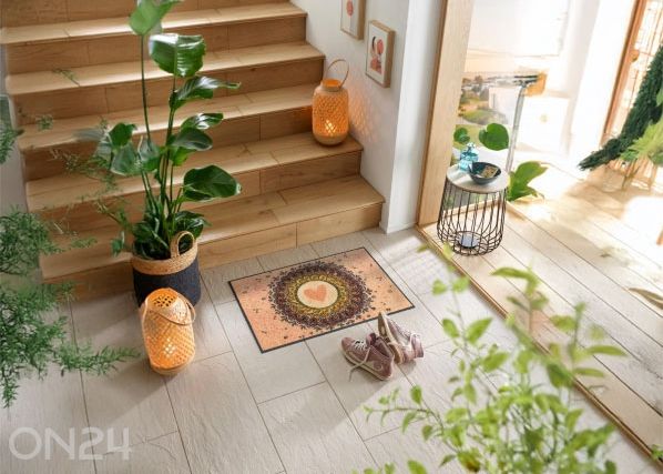 Kynnysmatto Circle of Love, 50x75 cm