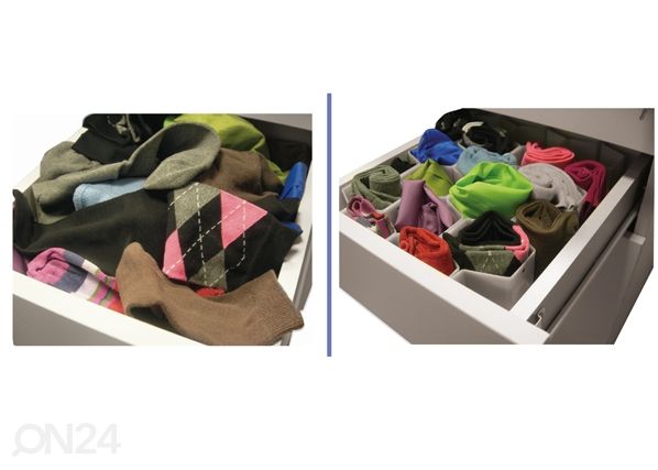 Laatikon järjestäjä, 18-aukkoinen kennostruktuuri