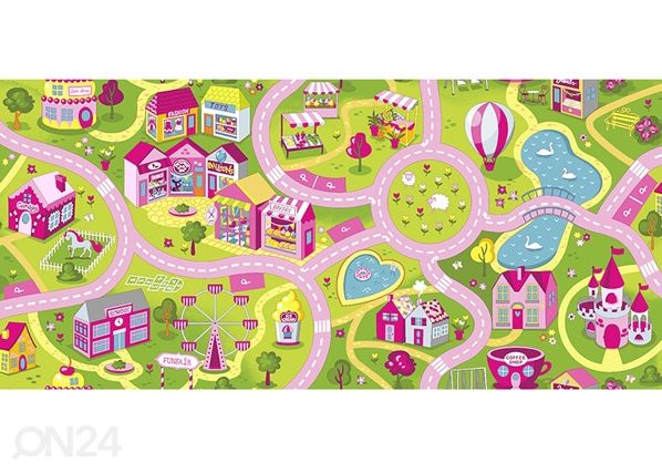 Lastenhuoneen matto HAUSKA KAUPUNKI 200x300 cm