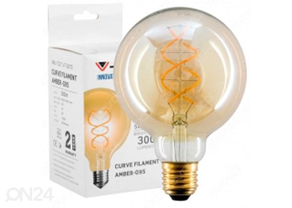 LED lamppu hehkulangalla E27 5 W