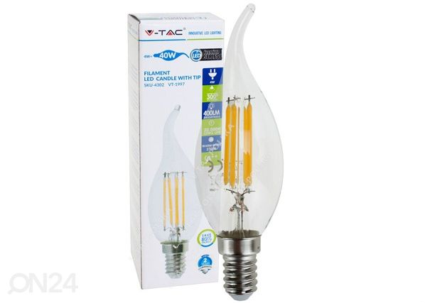 LED lamppu hehkulangalla E27 5 W E14 4 W 3 kpl