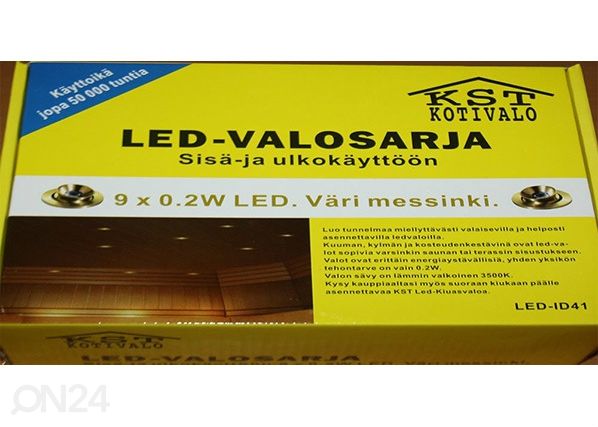 LED saunavalaisimet 9 x 0,2 W