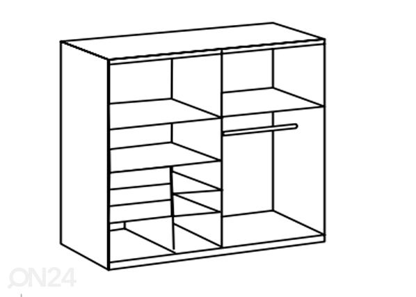 Liukuovikaappi Barcelona 225 cm