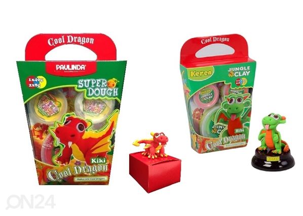 Muovailuvaha hauskat lohikäärmeet KIKI JA BIBI