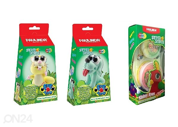 Muovailuvahapakkaus SUPER DOUGHT KOIRA, KISSA JA PAPUKAIJA