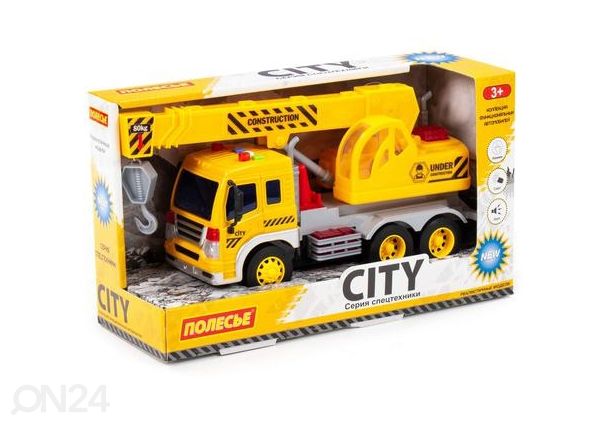 Nosturiauto City äänillä ja valoilla