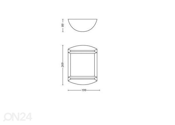 Philips Antelope seinävalaisin 600lm 4000K