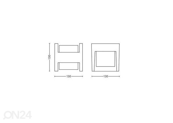 Philips Arbour seinävalaisin 2x4,5 W 800lm 2700K